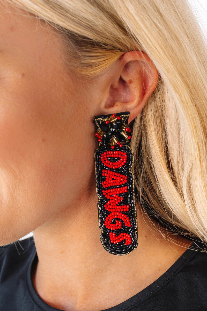 Home Team Earrings - Dawgs | The Impeccable Pig