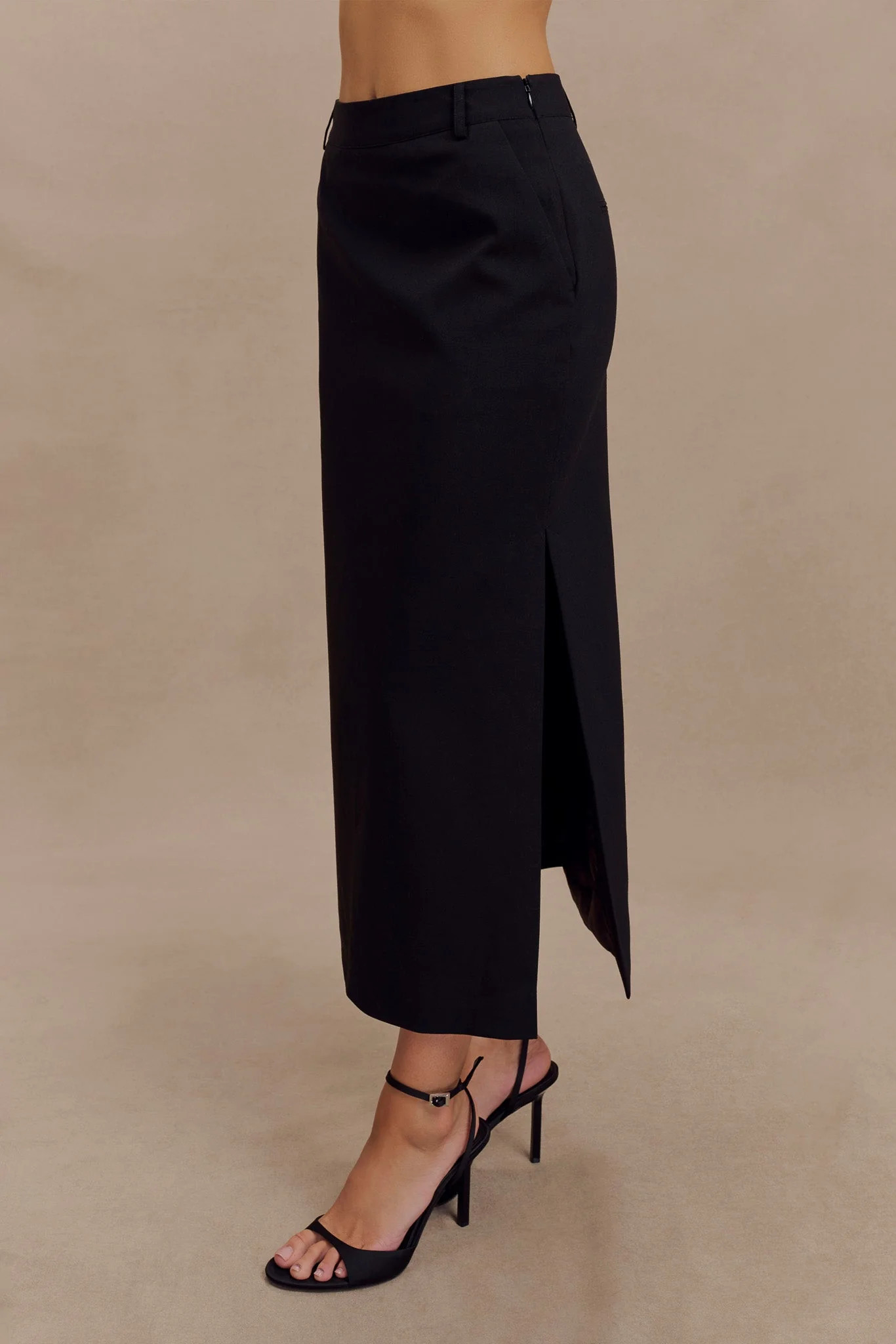 Ambrose Midi Skirt - Black | Meshki (APAC)