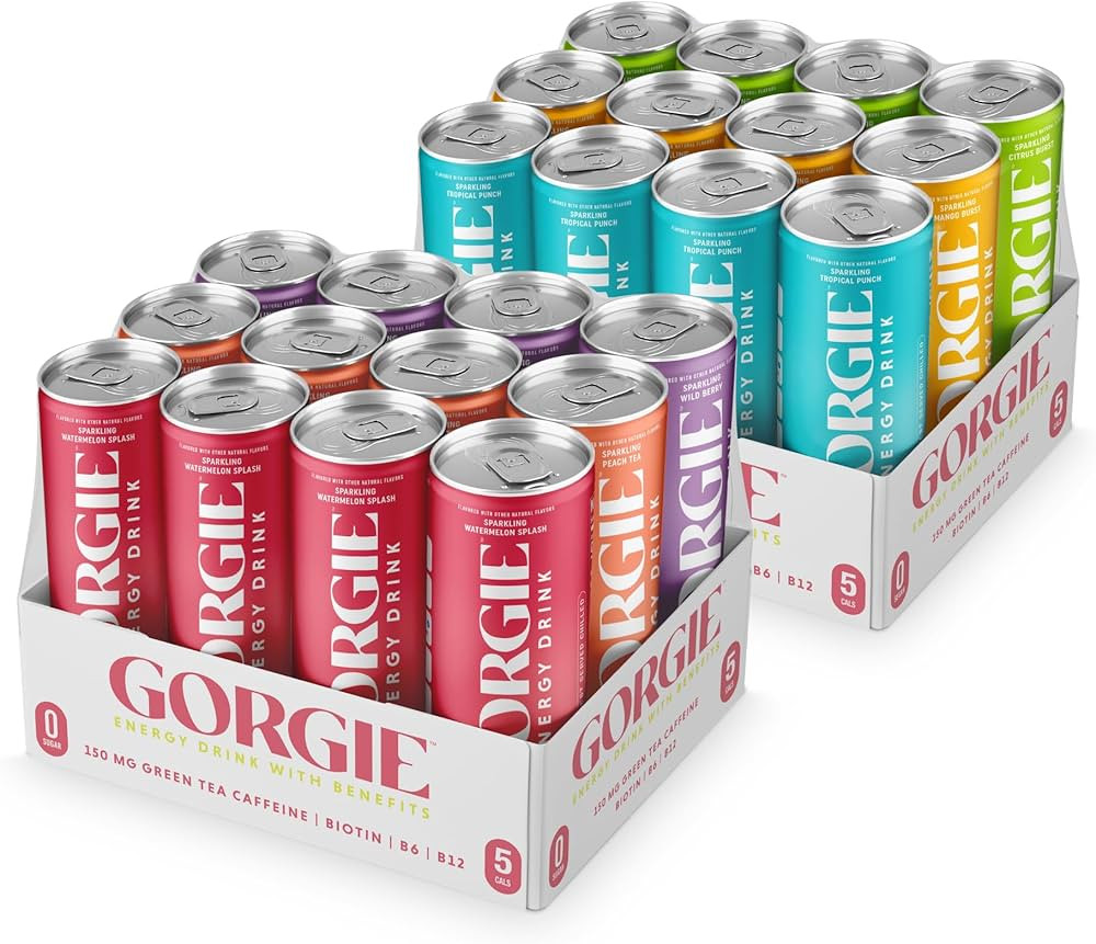 GORGIE All Star Bundle - Tropical Variety - Original Variety Bundle, Sugar-Free Natural Energy Dr... | Amazon (US)