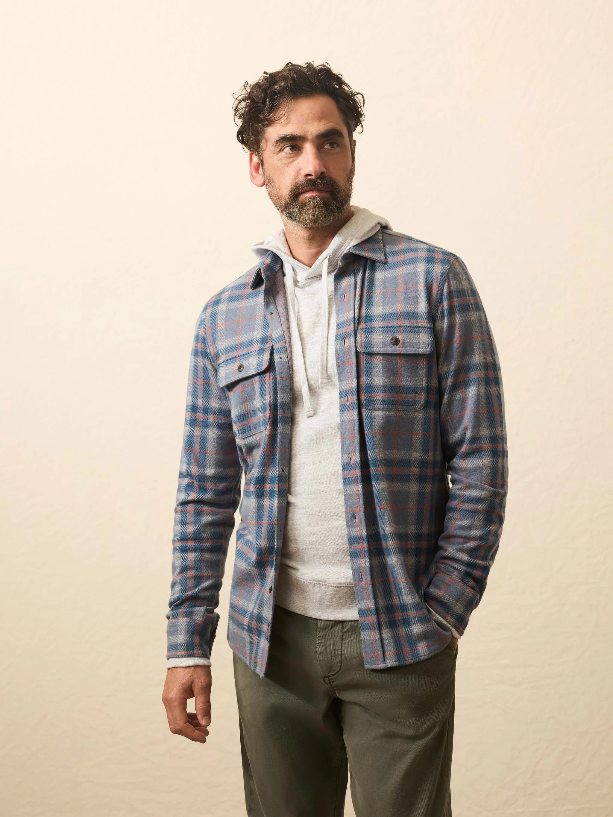 Legend™ Sweater Shirt - Three Lakes Plaid | Faherty
