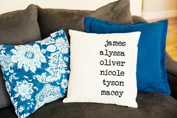 Personalized Throw Pillow Covers Decorative Pillows Christmas | Etsy | Etsy (US)
