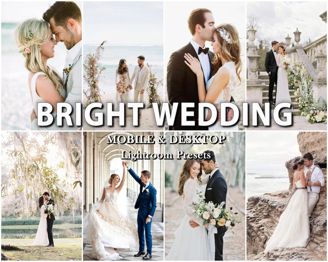 12 WEDDING Lightroom Presets Mobile & Desktop Lightroom - Etsy | Etsy (US)