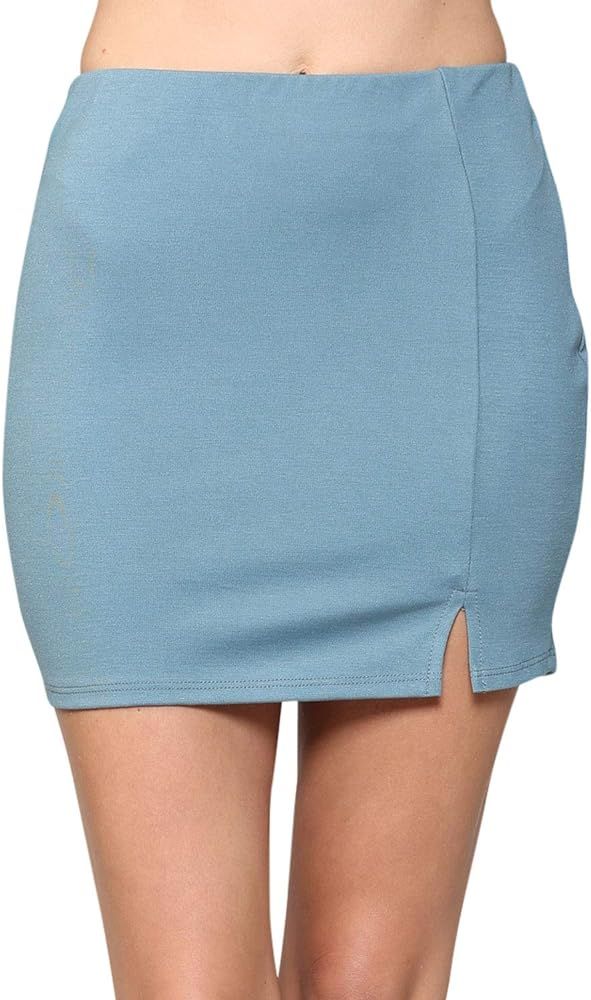LaClef Women's Mini Fitting Split Skirt | Amazon (US)