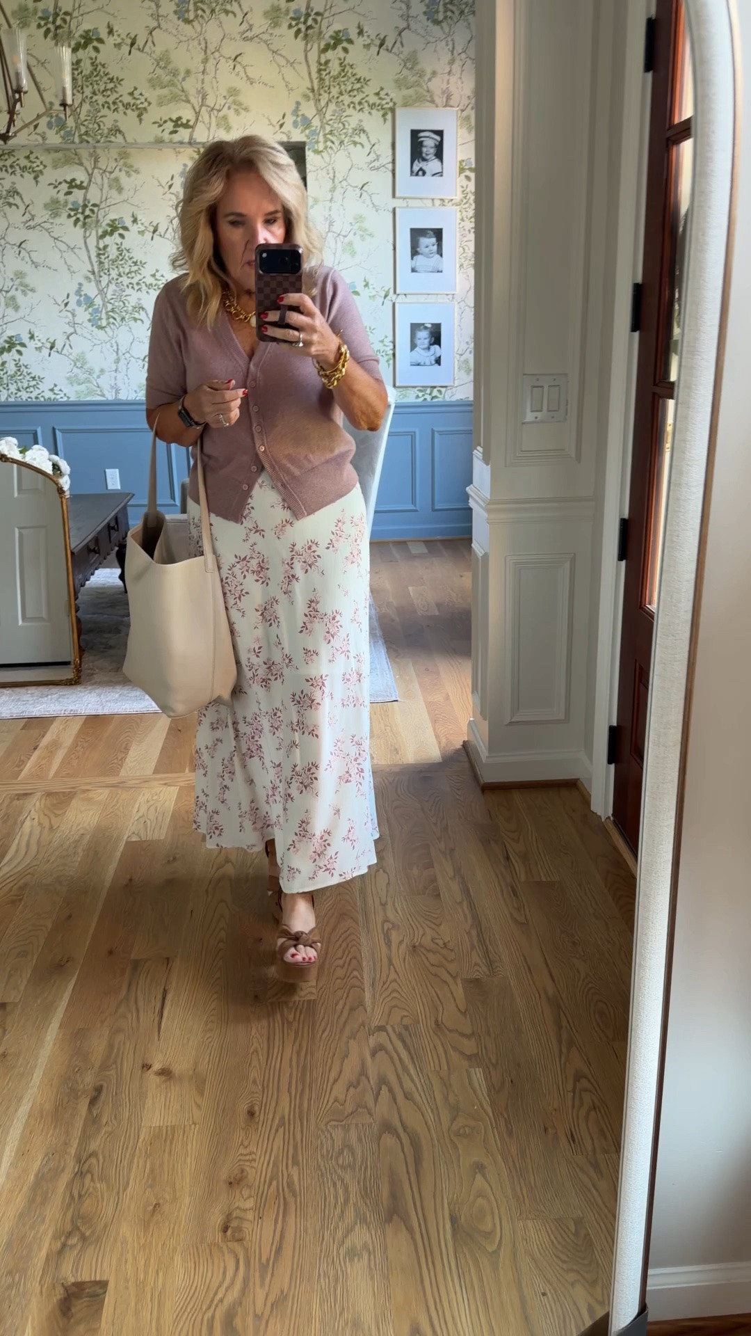 Sunday style 
Wearing size med the skirt does need a slip

#LTKOver40 #LTKMidsize #LTKootd