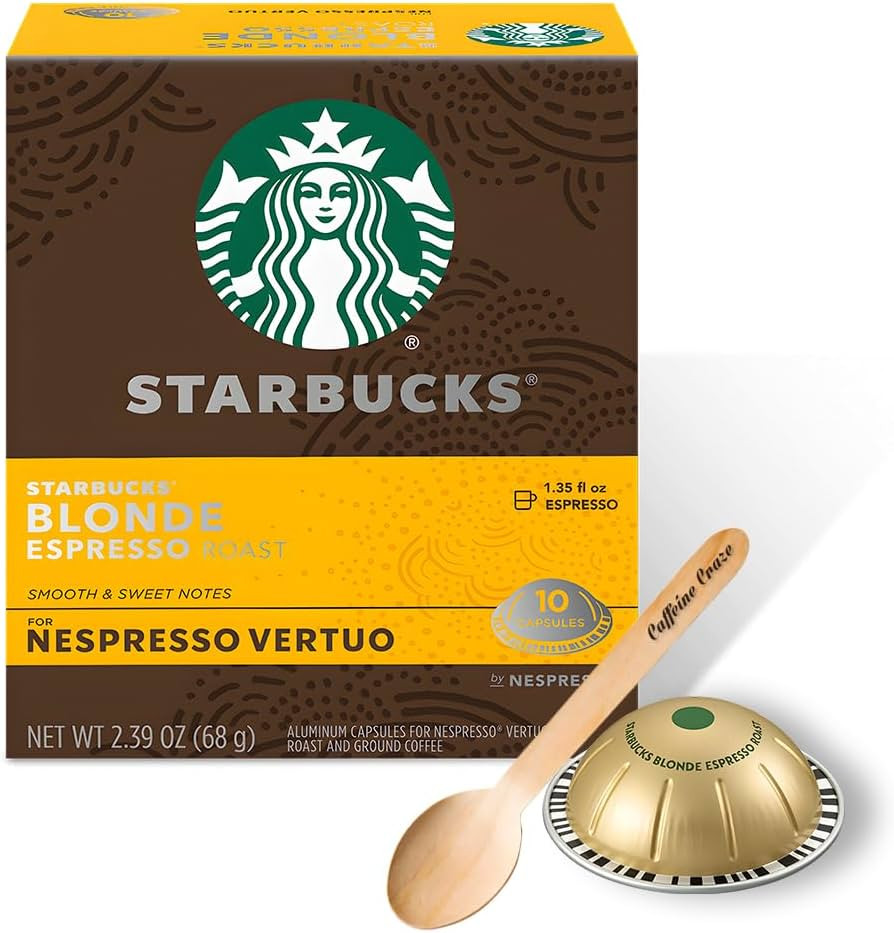 Caffeine Craze Bundle with Nespresso Vertuoline Starbucks Coffee and Eco Friendly Biodegradable W... | Amazon (US)