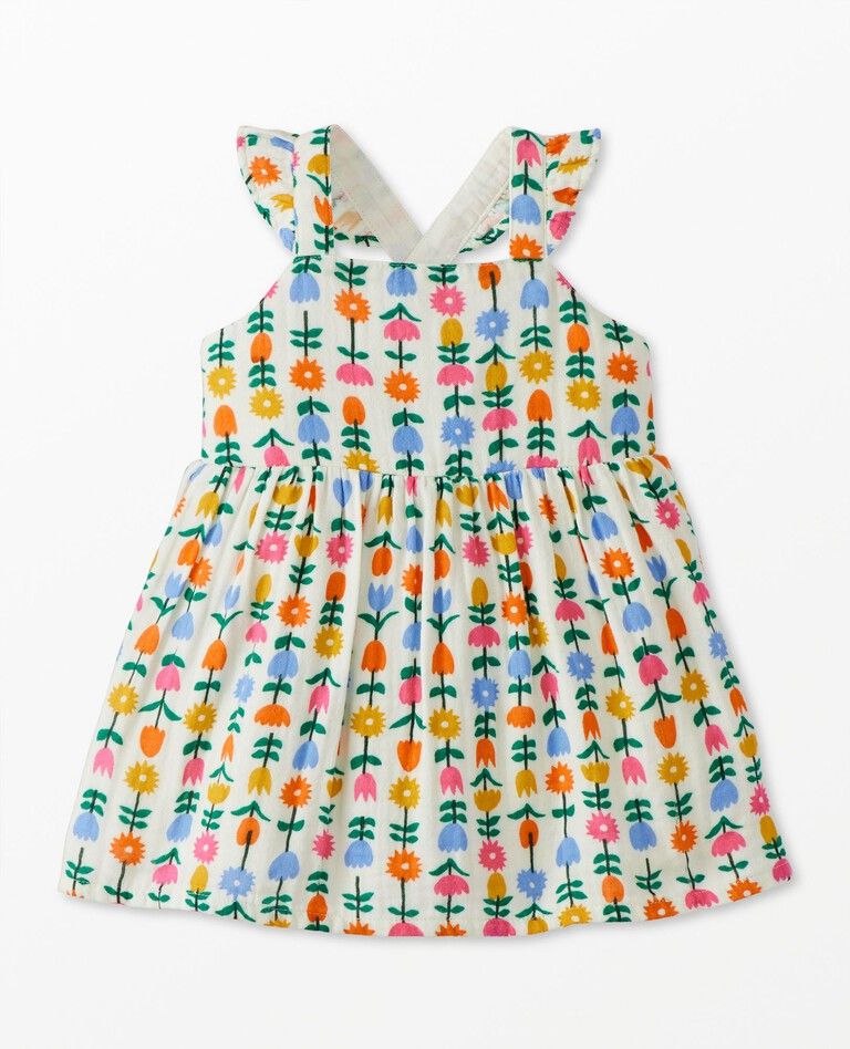 Baby Muslin Ruffle Dress | Hanna Andersson