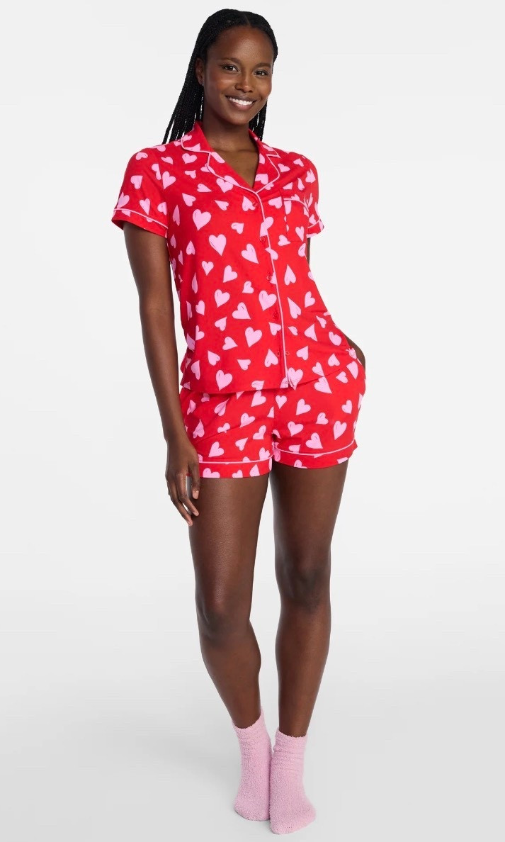 Valentine pajamas perfect for a galentine night!

#LTKootd #LTKSeasonal #LTKFindsUnder50