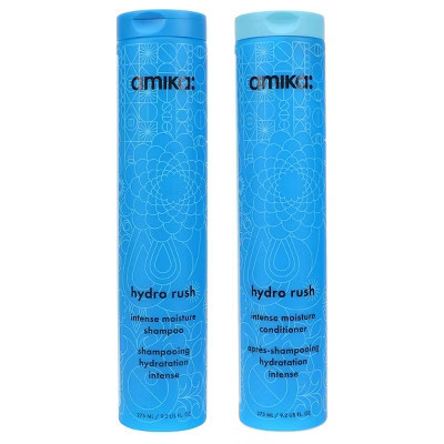 Amika Hydro Rush Intense Moisture Shampoo 9.2 oz & Hydro Rush Intense Moisture Conditioner 9.2 oz Combo Pack | Target