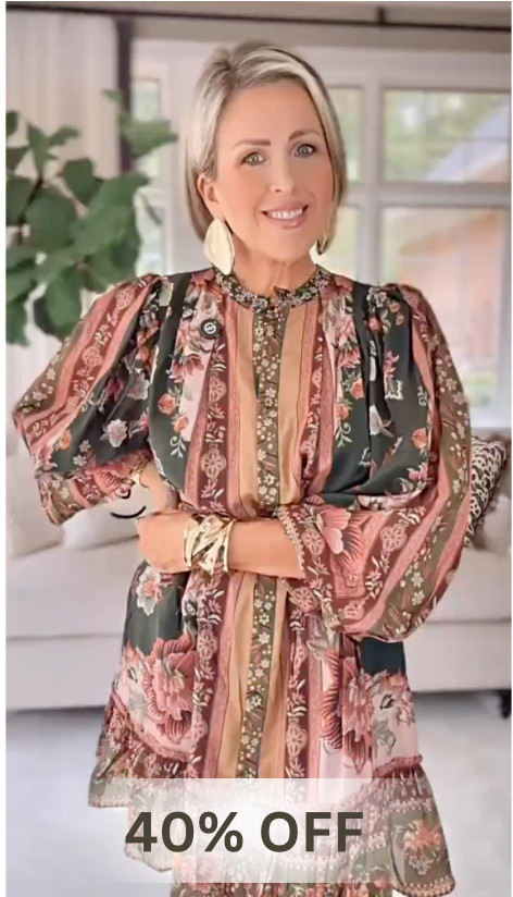 Bloomingdale's is having their Designer Sale where you can take up to 60% off high-end finds. This Farm Rio dress is stunning and so flattering. Snag it while it's 40% off.  

 #LTKSeasonal #LTKOver40 #LTKSaleAlert