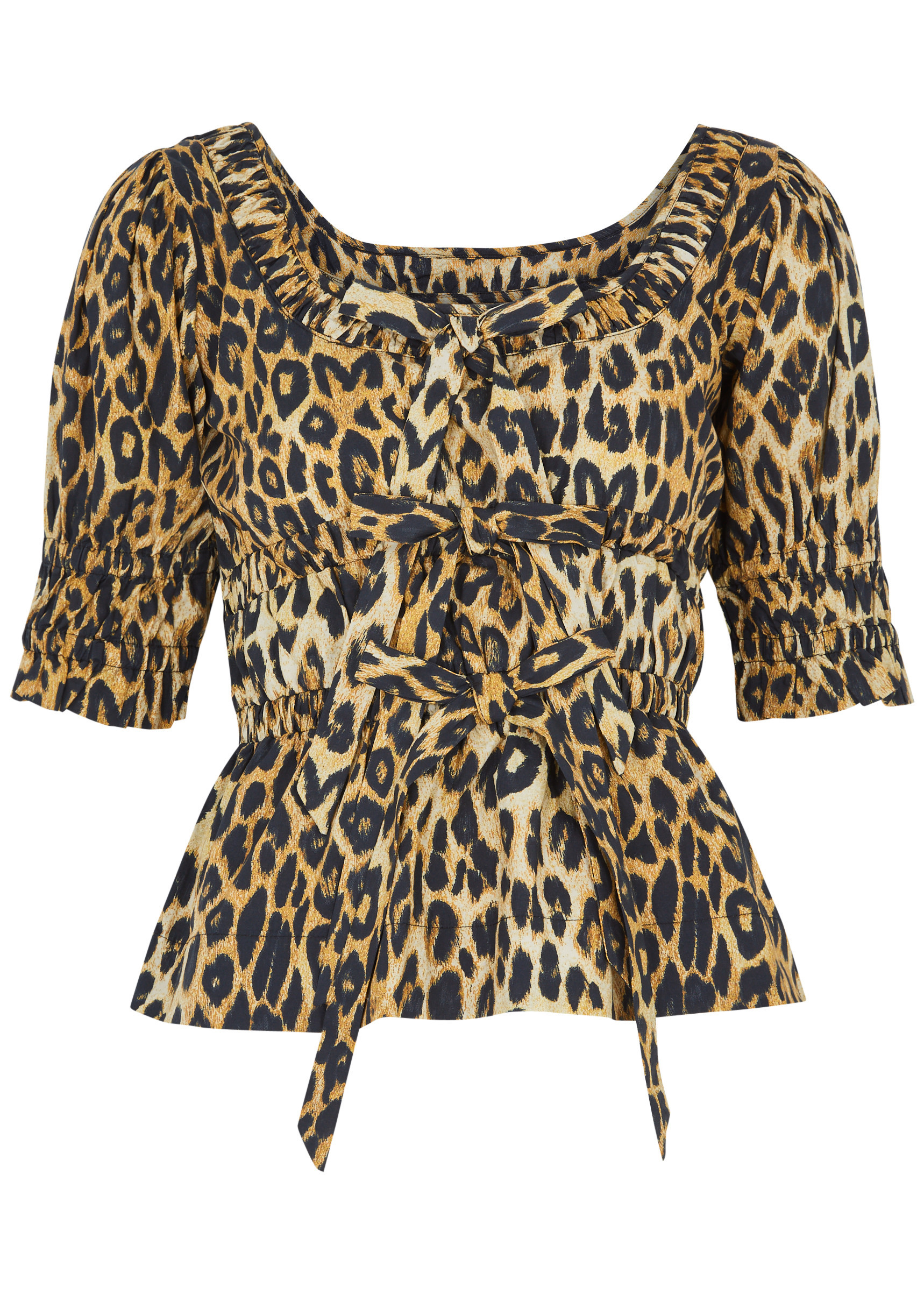 Bianca leopard-print cotton blouse | Harvey Nichols (Global)