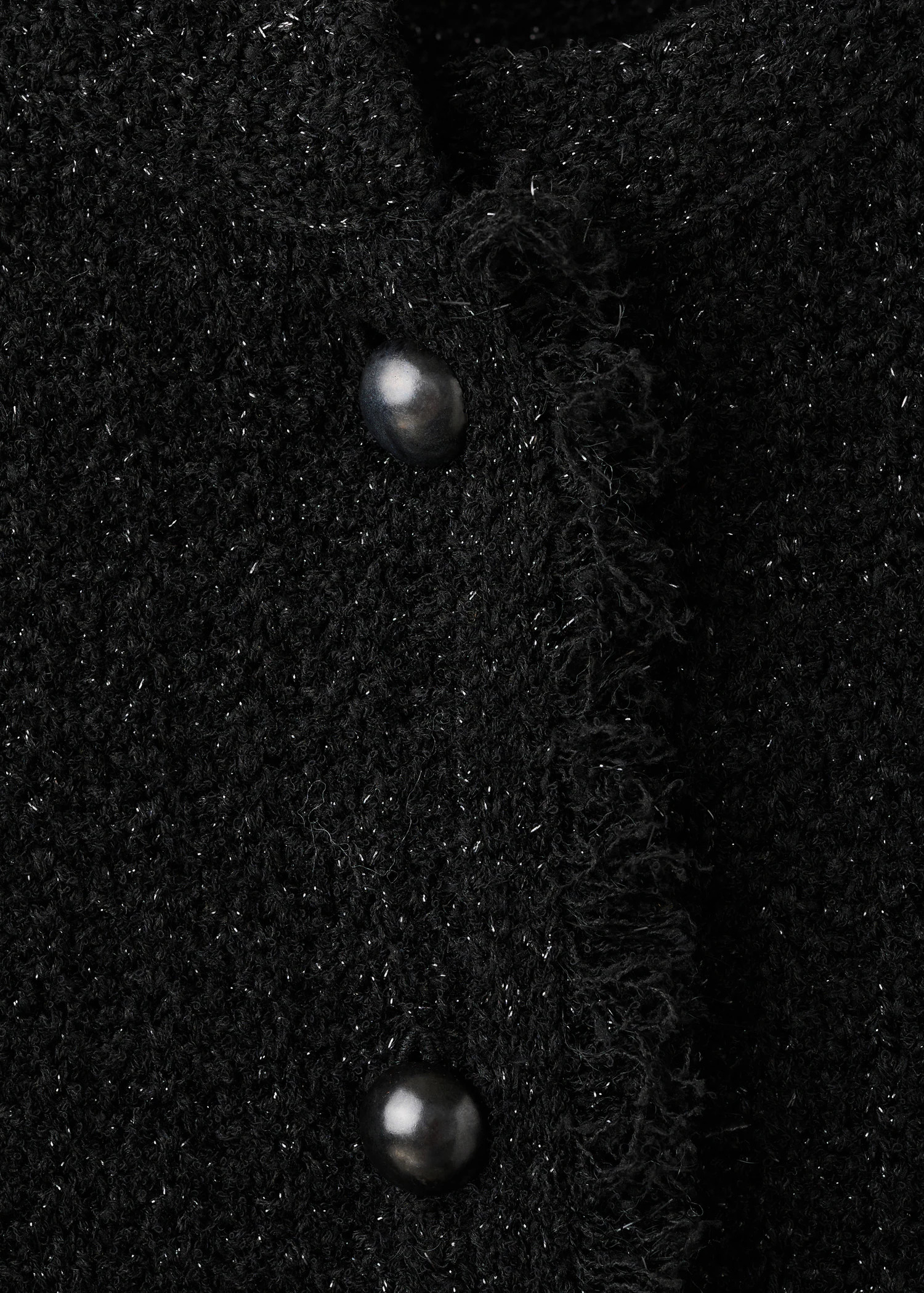 Tweed cardigan with frayed trims | Mango (US/MX/AU)