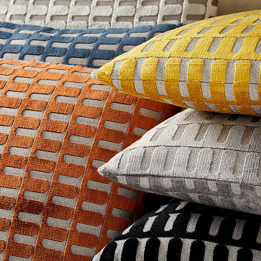 Cut Velvet Archways Pillow Covers | West Elm (US)