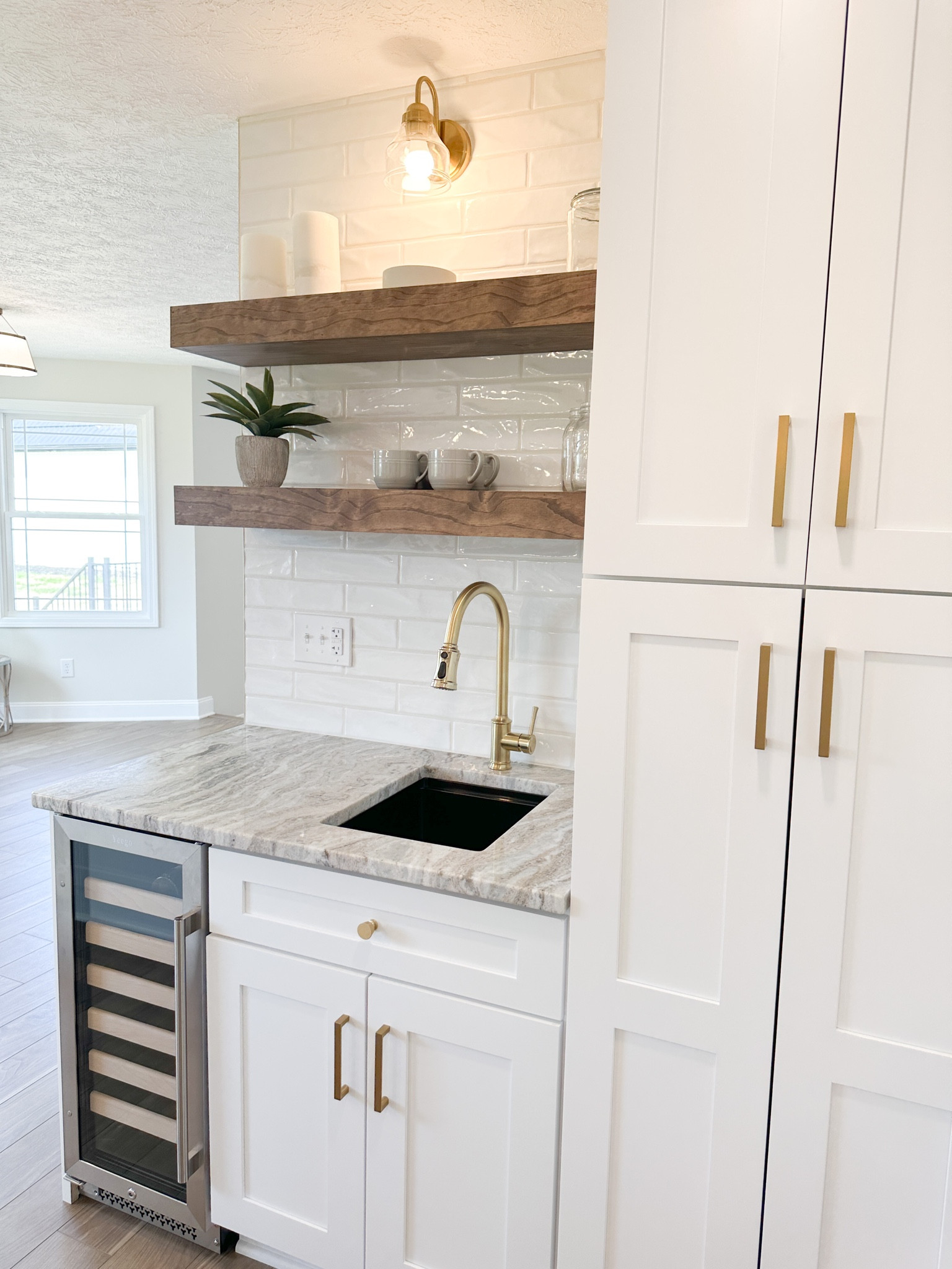 Kitchen // butler sink // cabinets // quartz granite 

#LTKunder100 #LTKFind #LTKhome