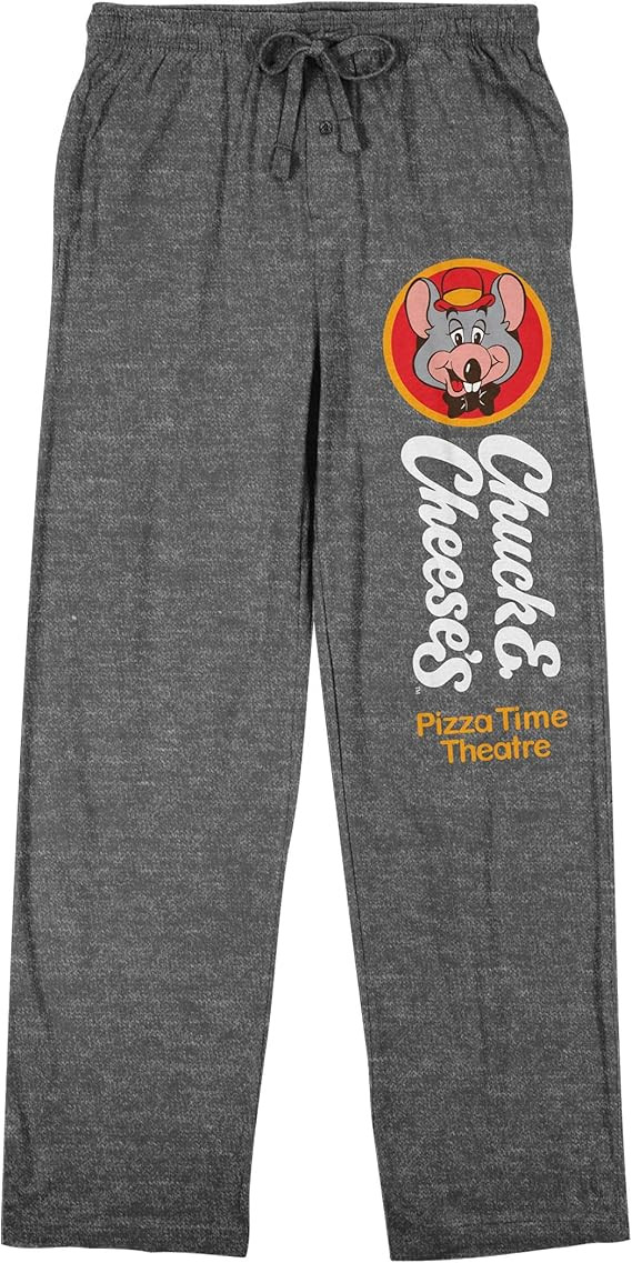 Chuck E. Cheese Logo Men's Heather Gray Sleep Pants | Amazon (US)