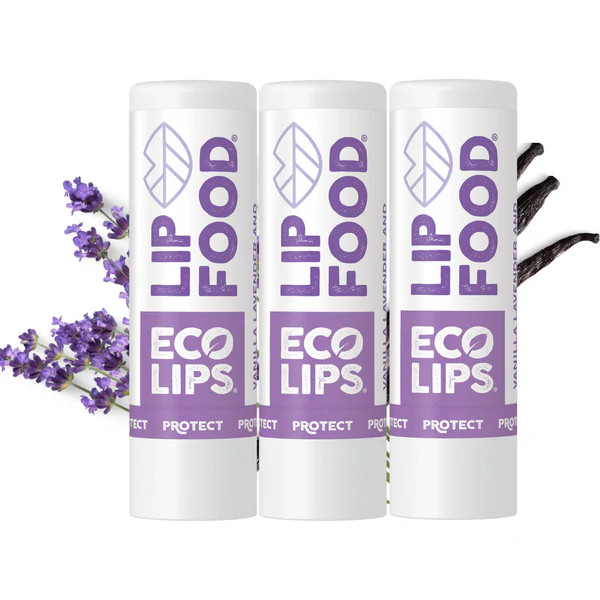 LIP FOOD® Protect Organic Lip Balm, 3 Pack | Eco Lips
