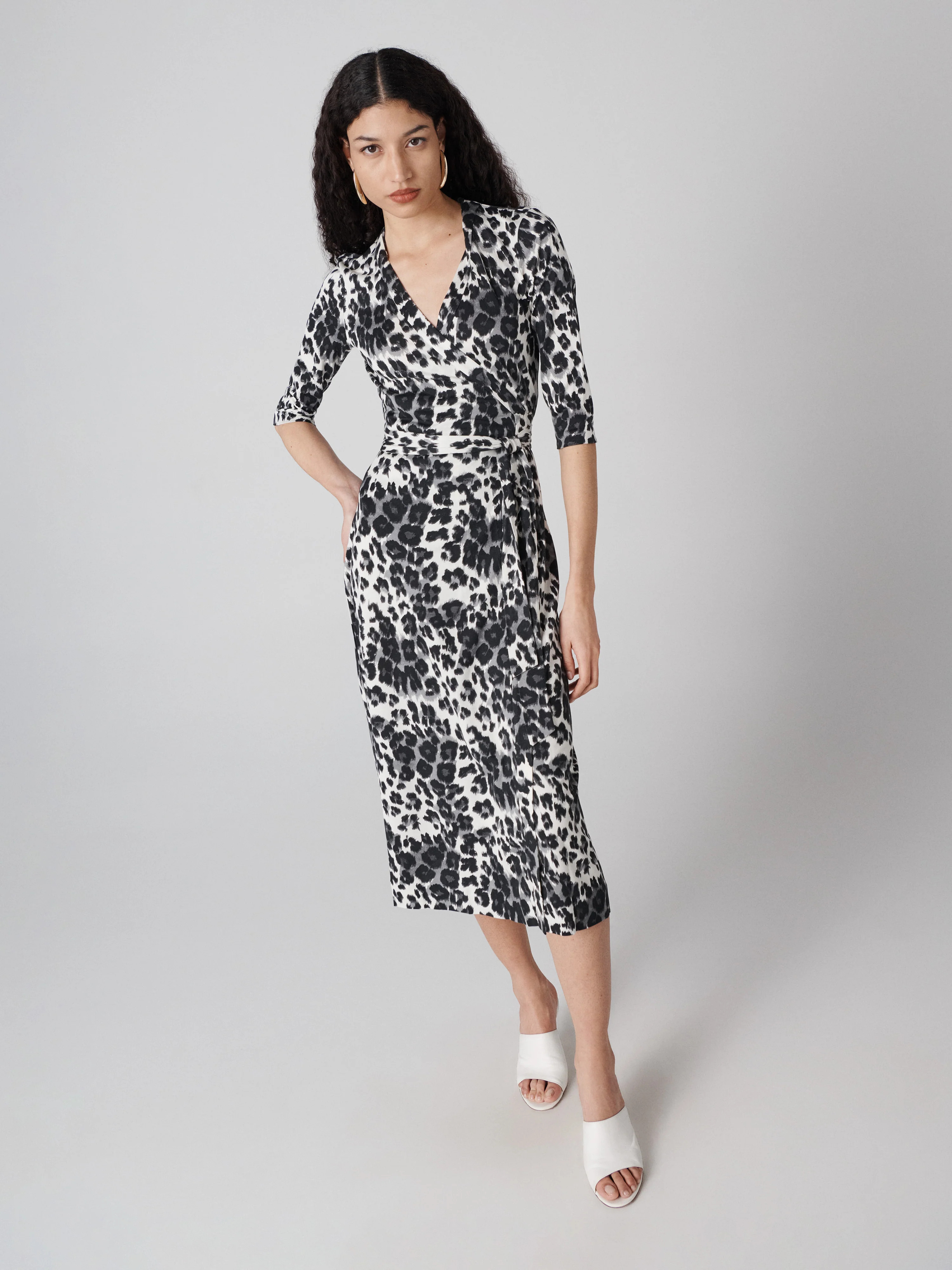 Abigail Silk Jersey Midi Wrap Dress | Diane von Furstenberg US