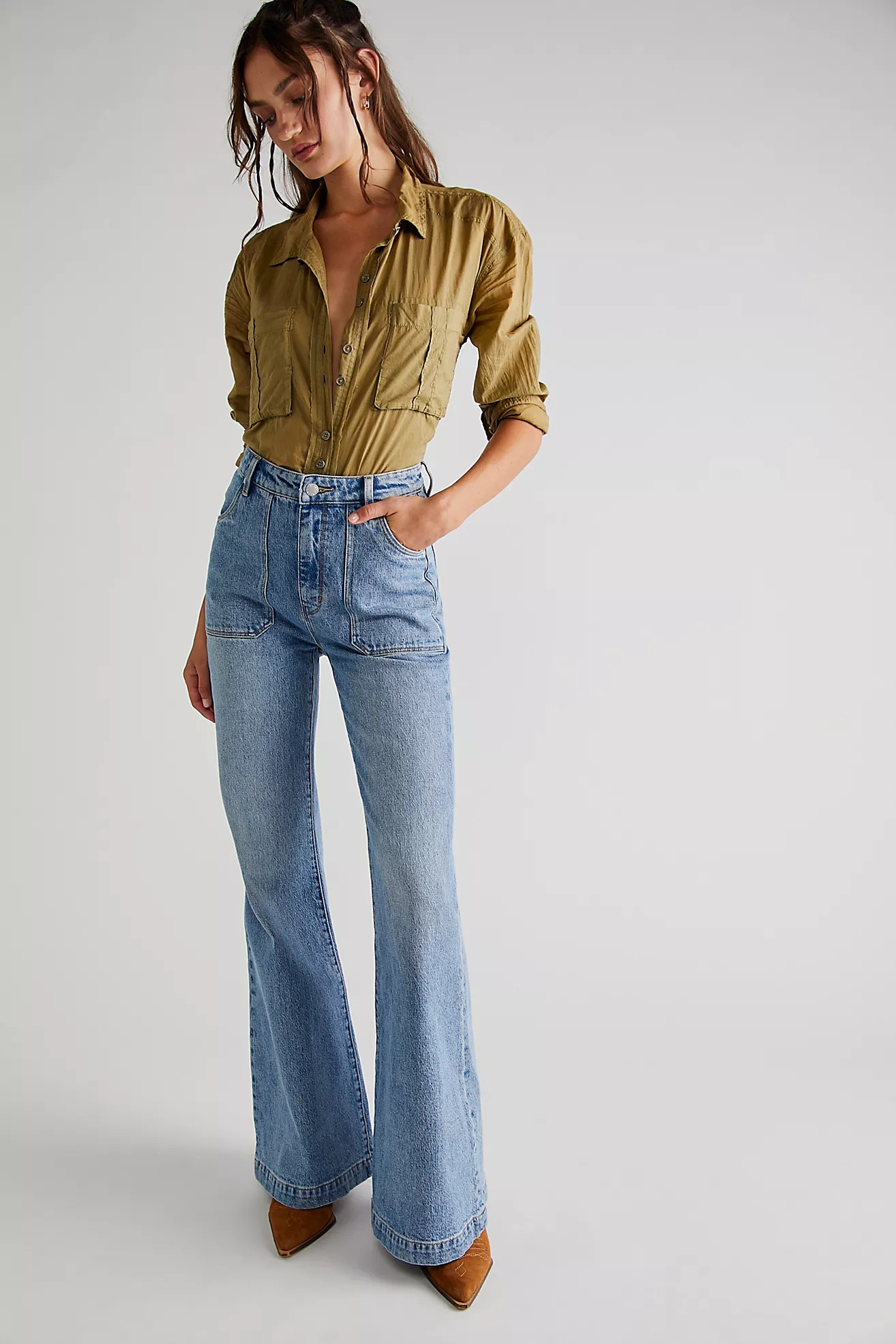 Rolla's East Coast Flare Jeans | Free People (Global - UK&FR Excluded)