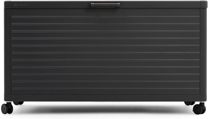 134 Gallon Large Outdoor Deck Box with Wheels, Storage Box with Lid for Patio Furniture, Garden T... | Amazon (US)