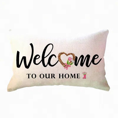 Spring Blossom Lumbar Pillow Covers - Farmhouse Floral Decor for Front Porch - Decorative Pillowcases - Housewarming Gift Ideas | Wayfair North America