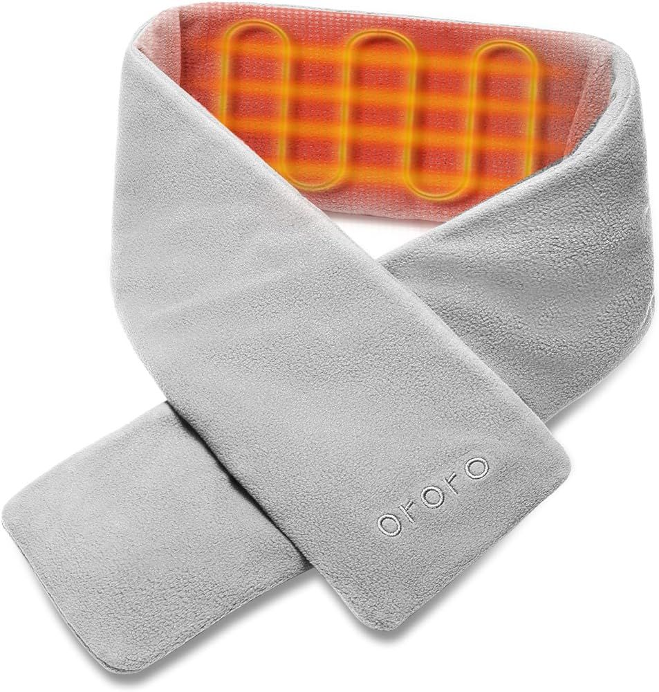 ORORO [Upgraded Battery] Heated Scarf with Battery, Up to 12 Hours of Warmth, Cordless Neck Heati... | Amazon (US)