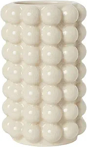 YANWE1 Bubble vase, Tall Vase, White Ceramic Vase, Modern vase, Boho Vase, Decorative Vase, Moder... | Amazon (US)