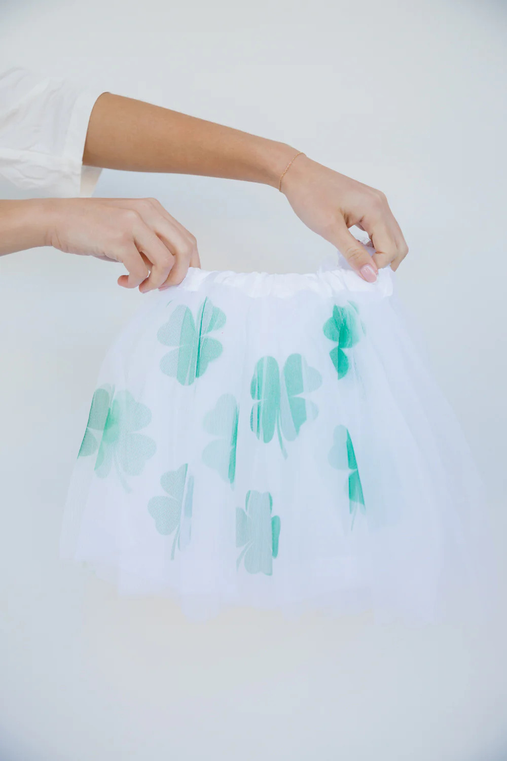 MINI KIDS FOUR LEAF FUN WHITE TUTU | Judith March