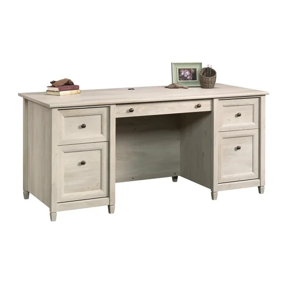 Sauder® Edge Water 66"W Executive Desk, Chalked Chestnut | Walmart (US)