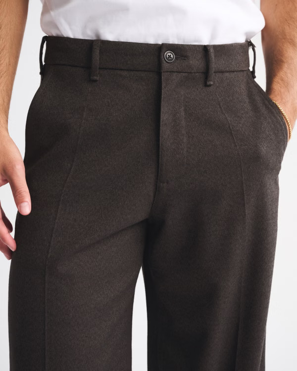 Brushed Woven Baggy Trouser | Abercrombie & Fitch (US)
