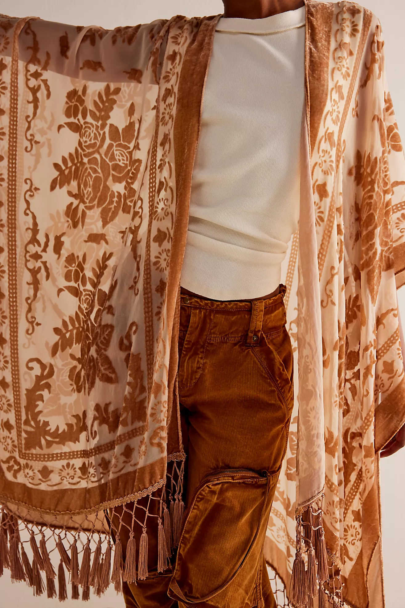 Nightbird Burnout Kimono | Free People (Global - UK&FR Excluded)