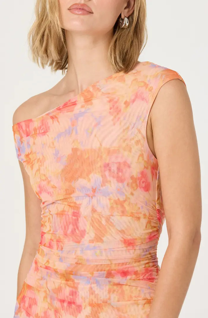 Ruched One-Shoulder Maxi Dress | Nordstrom Rack