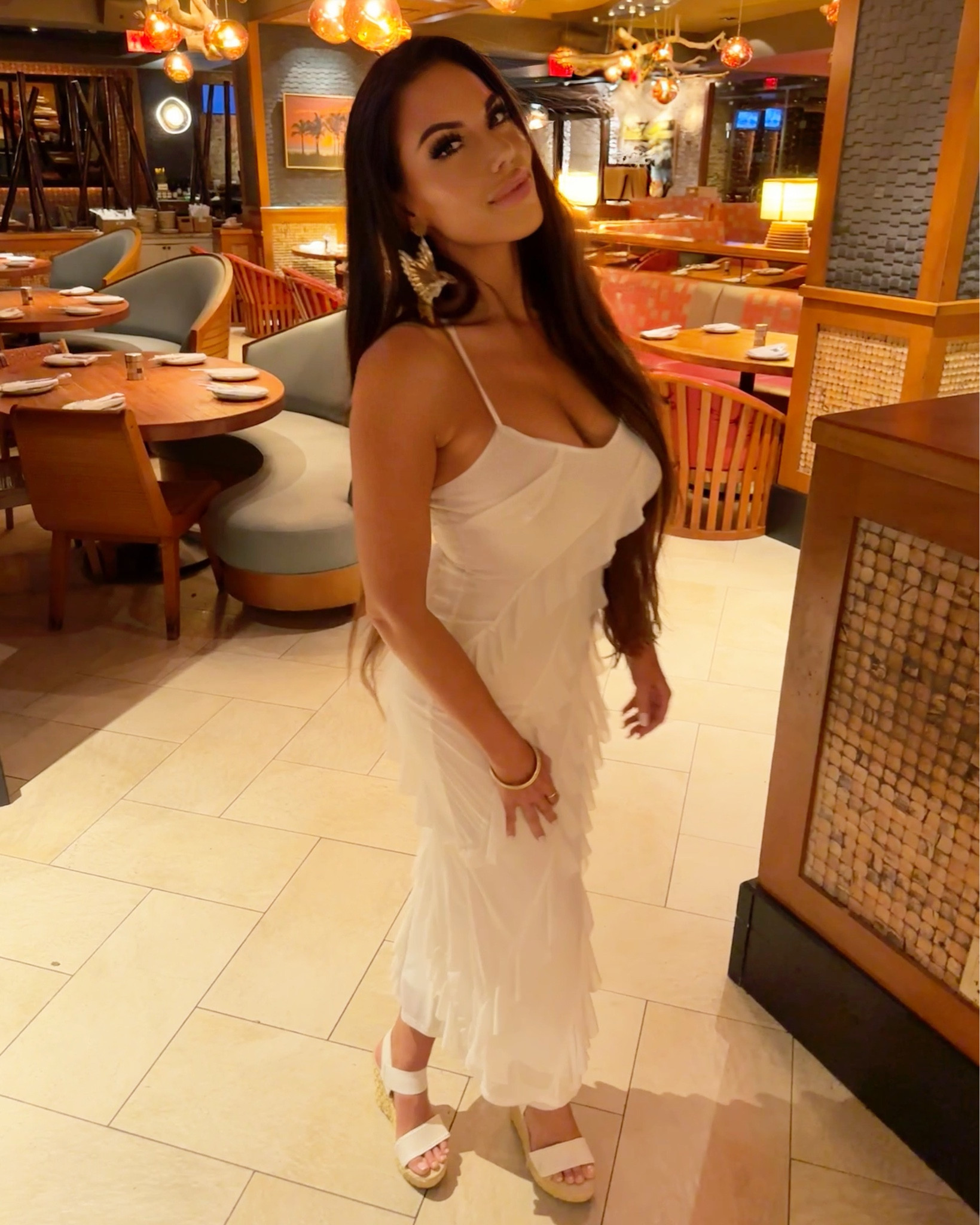 Love this dress! Saw another Miss USA contestant wearing this in yellow at our luau party. It's a must-have!

#LTKTravel #LTKSeasonal #LTKParties