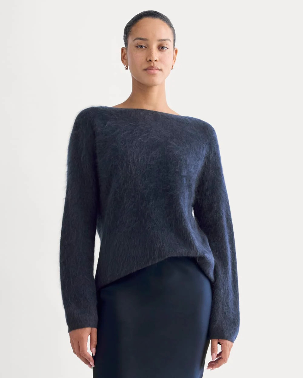 Lush Cashmere Boatneck Sweater | Starry Navy | Everlane