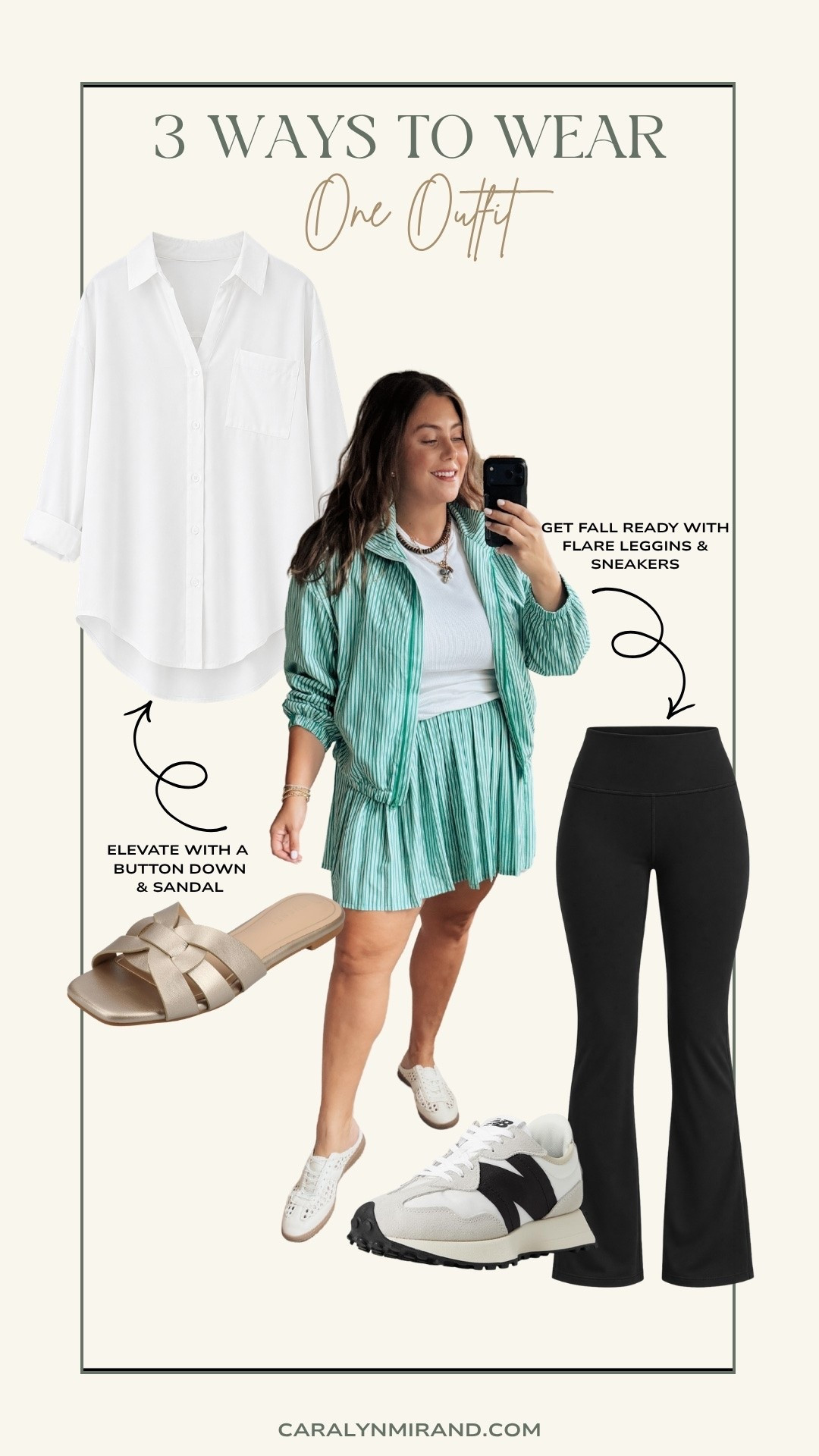3 ways to wear one outfit - wearing size XXL in set. Use CARALYN15 on your first order at Spanx.

#LTKootd #LTKSeasonal #LTKPlusSize