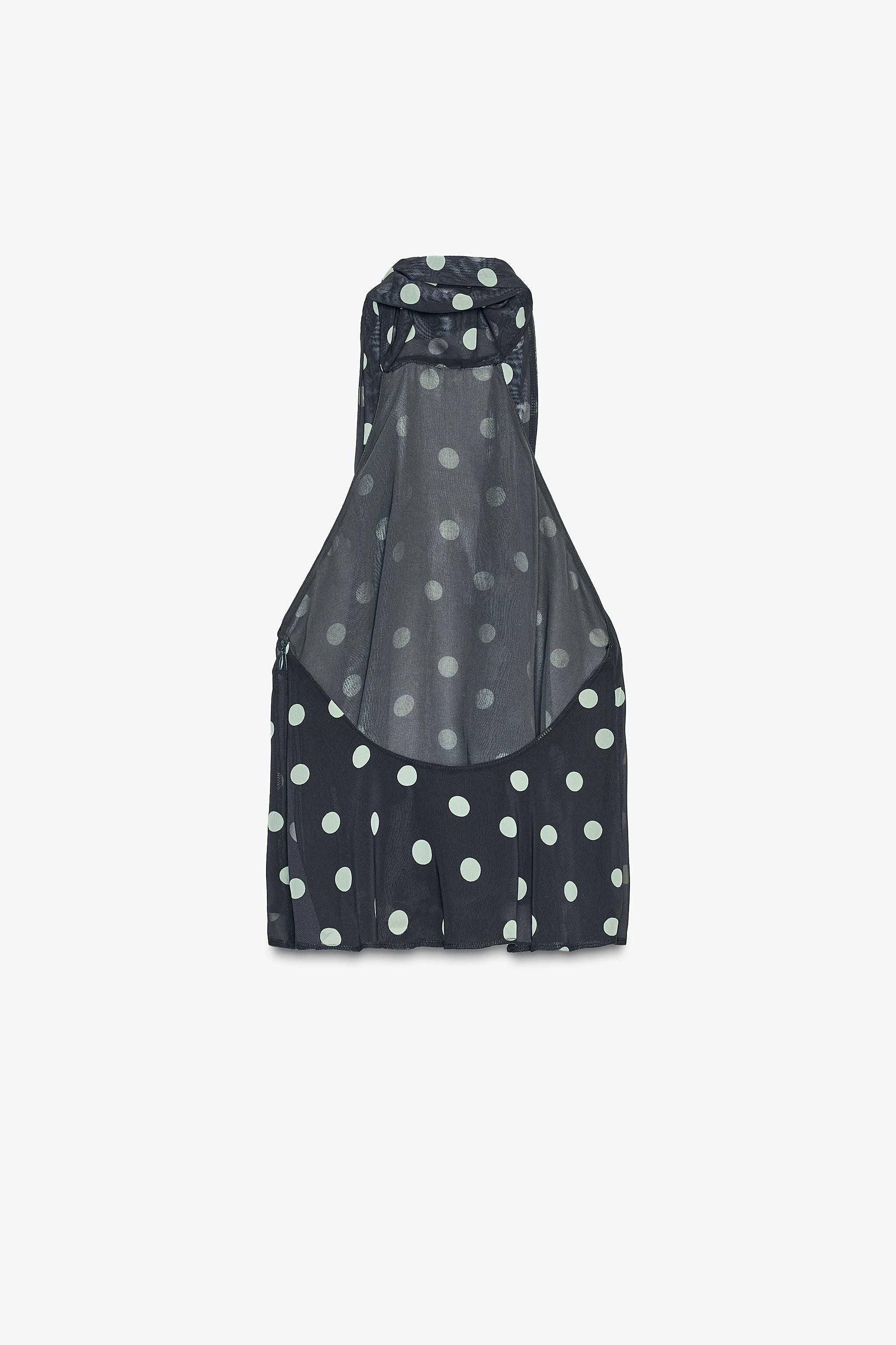 POLKA DOT HALTER TOP | Zara UK