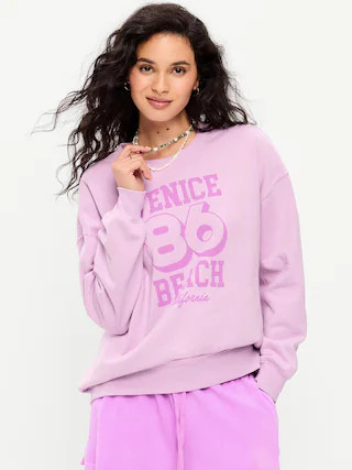 SoComfy Oversized Crew-Neck Sweatshirt | Old Navy (US)