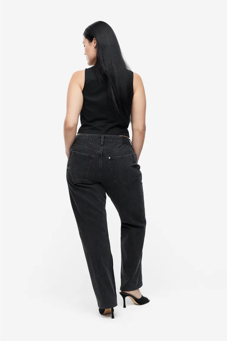 Curvy Fit Straight Regular Jeans | H&M (US + CA)