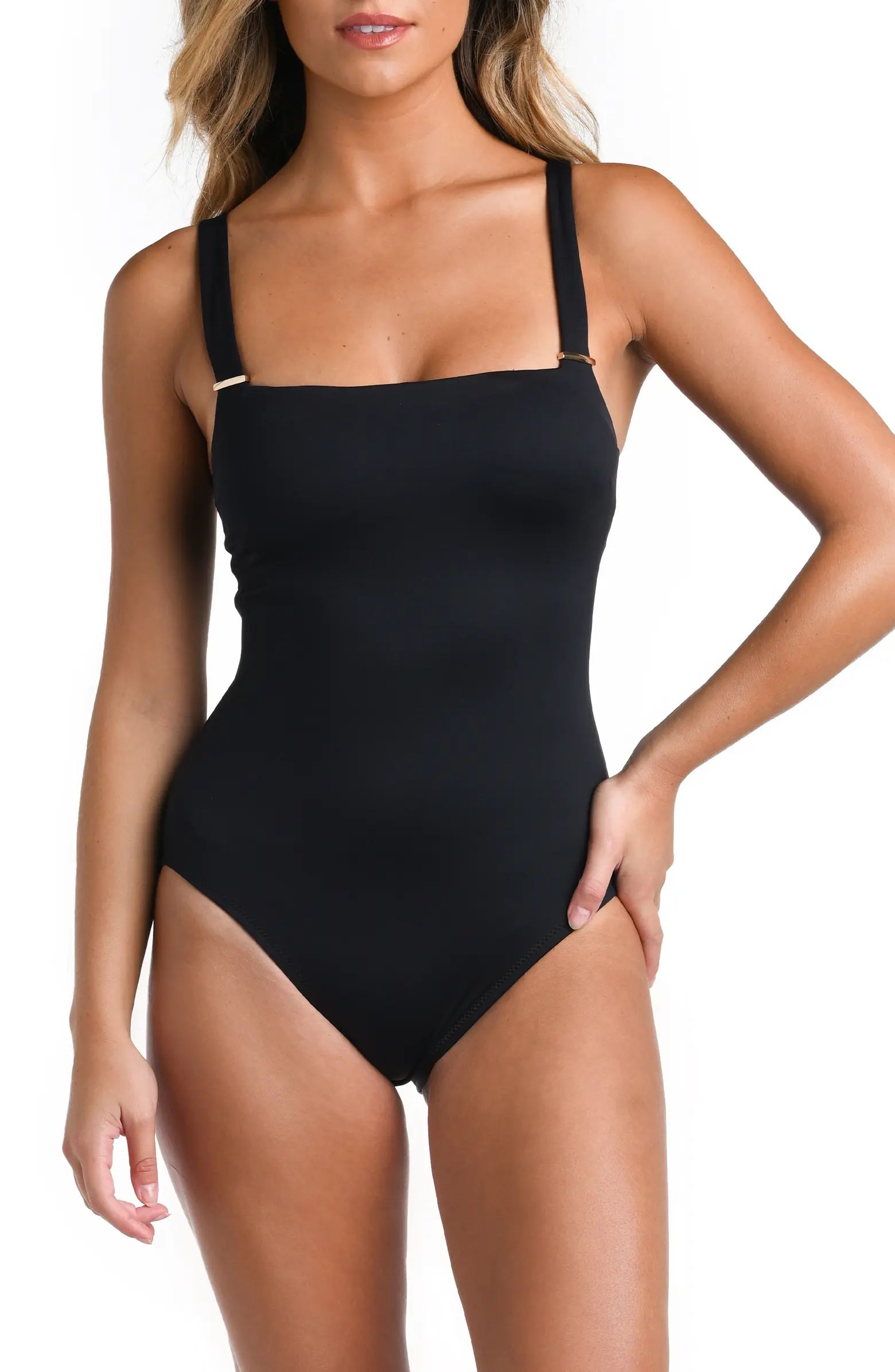La Blanca Square Neck One-Piece Swimsuit | Nordstrom | Nordstrom