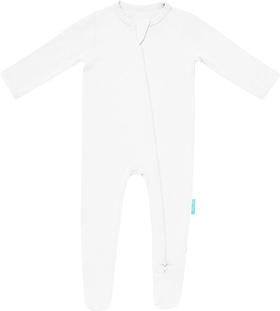 Baby Zipper Footie Pajamas, Supersoft Bamboo Rayon Baby Footed Pjs Boy Girl 0-3-6-9-18-24 Month C... | Amazon (US)
