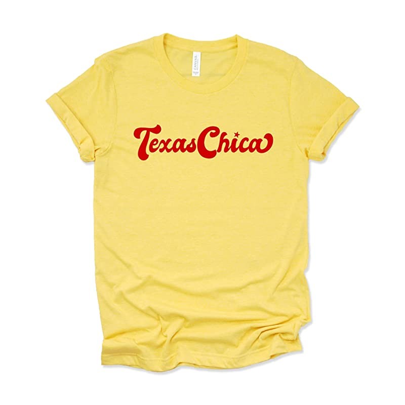 Texas Chica Shirt, Texas Girl Womens Graphic Tees, Southern Pride Shirt | Amazon (US)