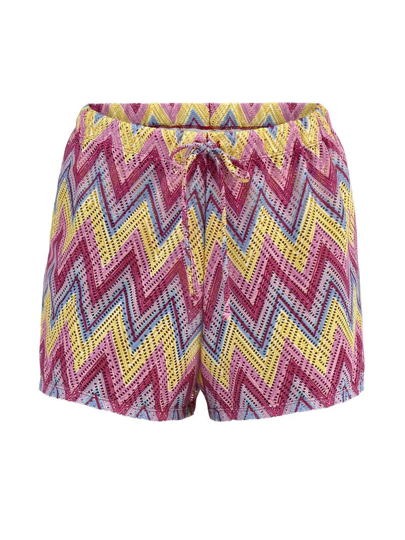Jessica Simpson Women's Chevron Crochet Coverup Shorts, Sizes XS-XXL | Walmart (US)