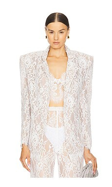 Bronx and Banco Capri Blanc Lace Blazer in White from Revolve.com | Revolve Clothing (Global)
