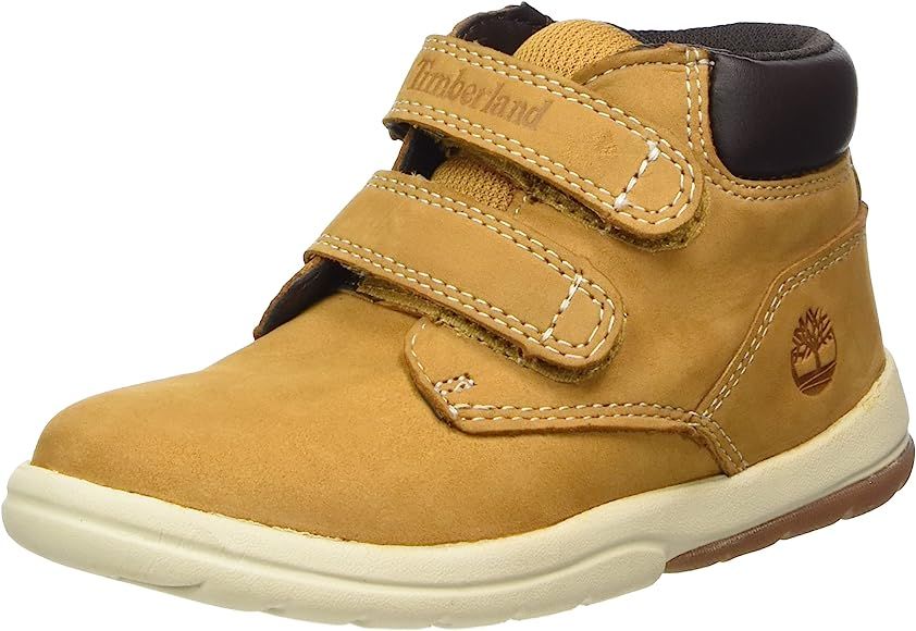 Amazon.com | Timberland Boy's Toddle Tracks Easy-Close Boots Better Leather Ankle, Wheat Nubuck, ... | Amazon (US)