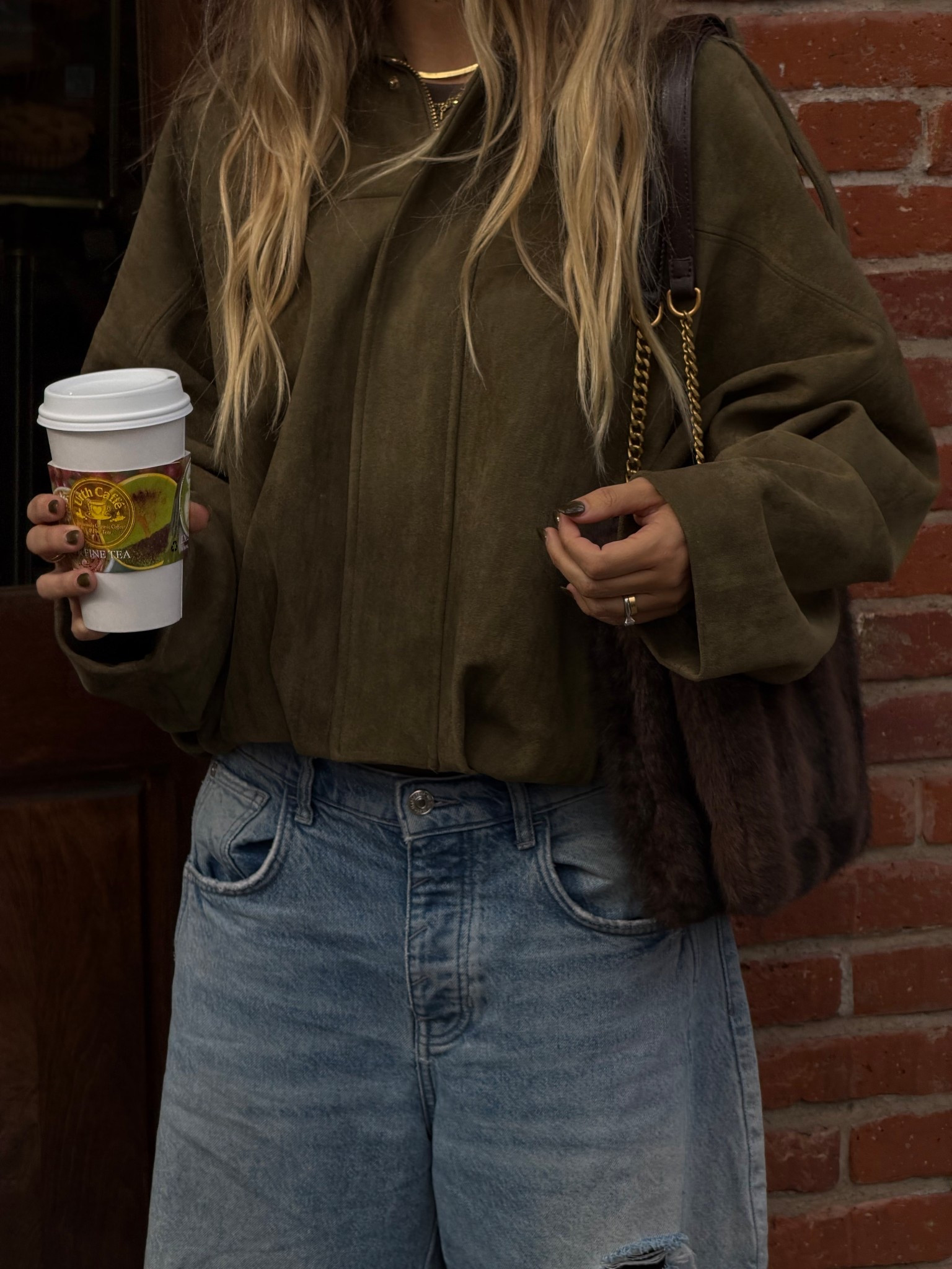 bomber jacket + faux fur bag for fall 
#fall #zara

#LTKGiftGuide #LTKHoliday #LTKootd