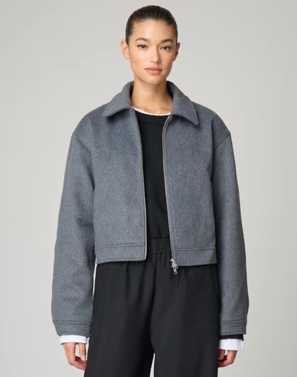 Wool Blend Cropped Jacket | Glassons (Australia)