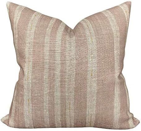 Special Design Clay Mclaurin Drift Pillow Cover in Pink Mauve Blush Striped Modern Fashion Home D... | Amazon (US)