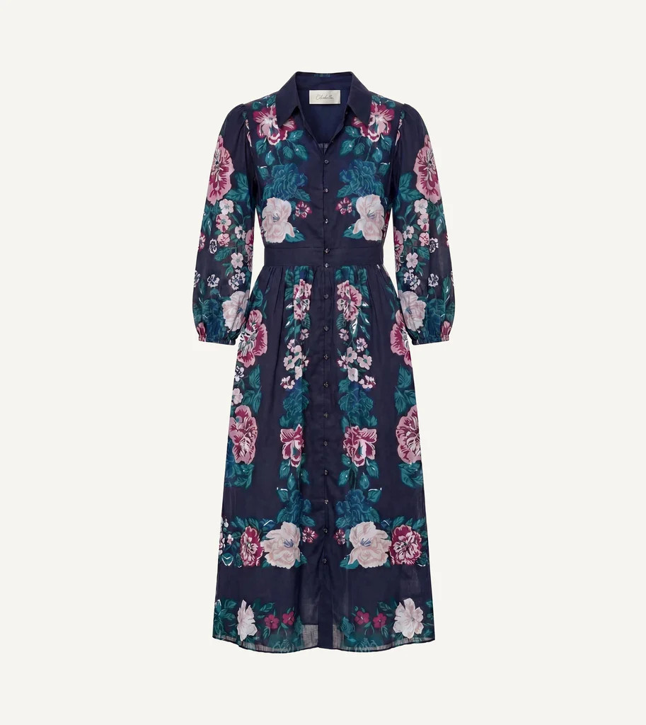 Donatella Midi Dress | Juliet Ebony | Cleobella
