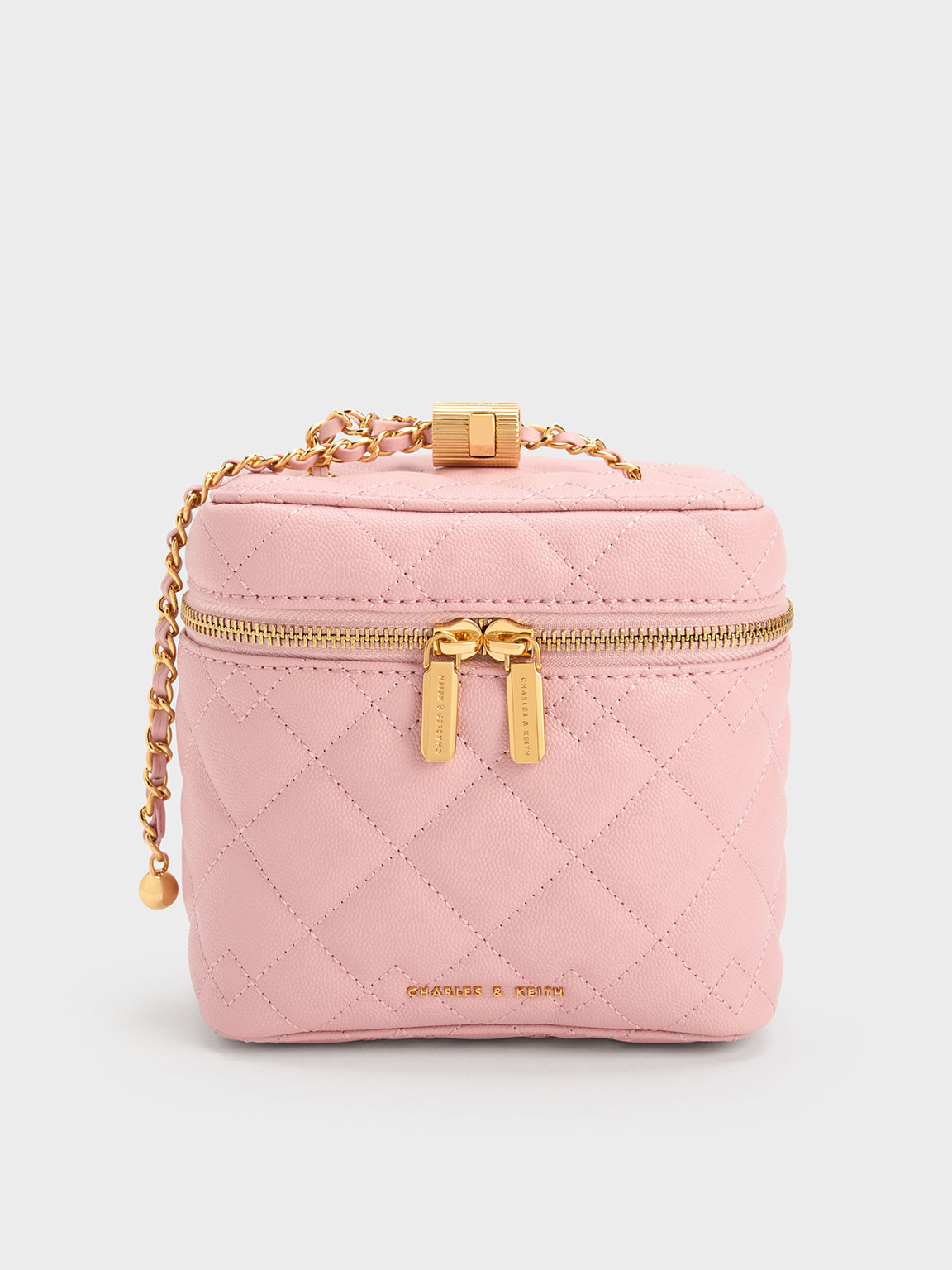 Nezu Quilted Boxy Bag
    
         - Light Pink | Charles & Keith US