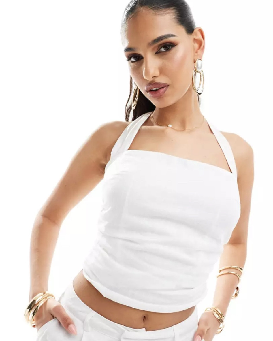 The prettiest linen halter 

#LTKstyletip #LTKSeasonal #LTKfindsunder50