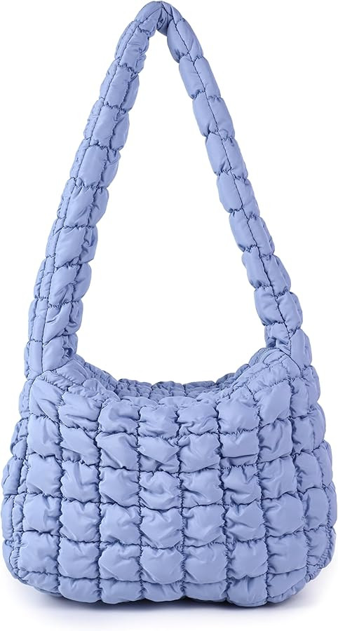 Rejolly Puffer Quilted Shoulder Bag for Women Puffy Bubble Tote Bag Lightweight Nylon Handbag Pad... | Amazon (US)