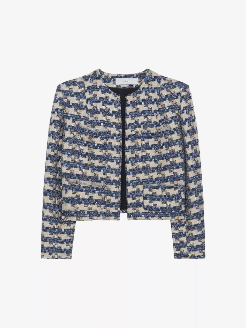 Tiare patch-pocket tweed jacket | Selfridges